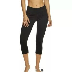 Prana Pillar Capri Leggings Athletic Workout Yoga Pants Black Small